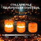 EverBrite Halloween Pumpkin Lantern, Collapsible Jack O Lantern Pumpkins with Lanyard, Halloween Party Favors for Kids (Battery Included)