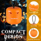 EverBrite Halloween Pumpkin Lantern, Collapsible Jack O Lantern Pumpkins with Lanyard, Halloween Party Favors for Kids (Battery Included)