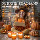 EverBrite Pumpkin Lantern and Headlamp Set (2 of Each), Collapsible Outdoor Halloween Lantern with Lanyard, 2 Modes LED Pumpkin Head Lamp for Halloween Party Decoration, Battery Included