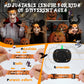 EverBrite Halloween Pumpkin Headlamp 5 Pack, 2 Modes LED Adjustable Headband, Orange Spot & Strobe Lights Halloween Gifts