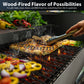 PARGRILL Wood Pellet Grill & Smoker,BBQ Grill with Auto Temperature Control,467 Sq In Cooking Area,for Outdoor Cooking, Patio and Backyard, Bronze Black