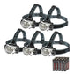 EverBrite 5 Pcs LED 4 Lighting Modes, Pivoting Head with Adjustable Headband Headlamp