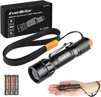 EverBrite 3 Lighting Modes Super Mini LED Flashlight 1 AAA Battery Included